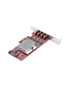 StarTech.com Scheda PCIe USB-C a 4 Porte, USB 3.2 10Gbps, Scheda di Espansione PCI Express USB Type-C con 4 Controller USB 2