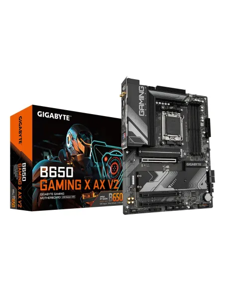 GIGABYTE B650 GAMING X AX V2 Scheda madre - AMD Ryzen serie 9000, VRM a 8+2+2 fasi, fino a 8000 MHz DDR5 (OC), 1xPCIe 5.0 +