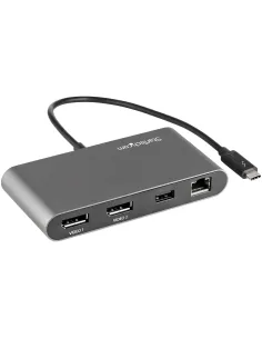 StarTech.com Mini Dock Thunderbolt a Doppio Monitor, DisplayPort 4K 60Hz, Hub senza driver per Windows e Mac, Ethernet Gb, 1x