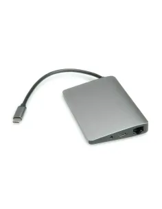 ROLINE 12.02.1021 replicatore di porte e docking station per laptop Cablato USB 3.2 Gen 2 (3.1 Gen 2) Type-C Grigio 2