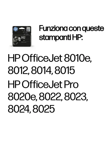 HP Cartuccia di inchiostro nero originale 912