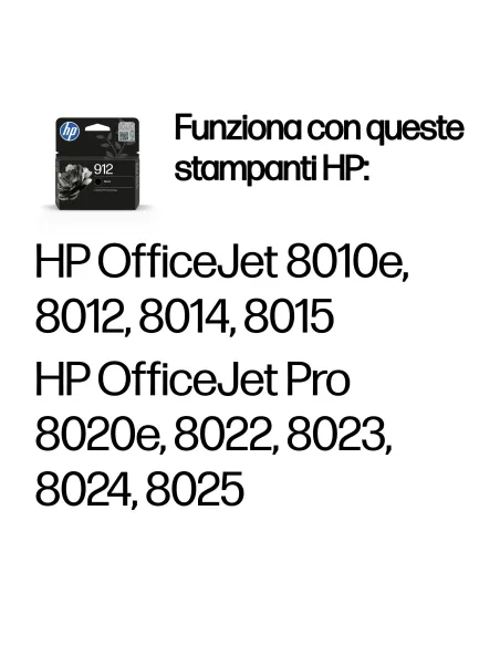 HP Cartuccia di inchiostro nero originale 912