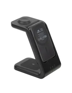 Rivacase VA4917 Caricabatterie per dispositivi mobili Auricolare, Smartphone, Orologio intelligente Nero USB Carica wireless