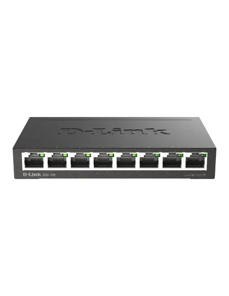 D-Link DGS-108 Non gestito L2 Gigabit Ethernet (10 100 1000) Nero