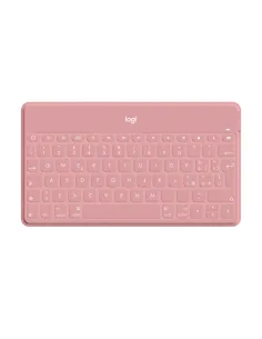 Logitech Keys-To-Go Tastiera Bluetooth, Sottile e Leggera, per iPhone, iPad, Apple TV e tutti i dispositivi iOS. Rosa