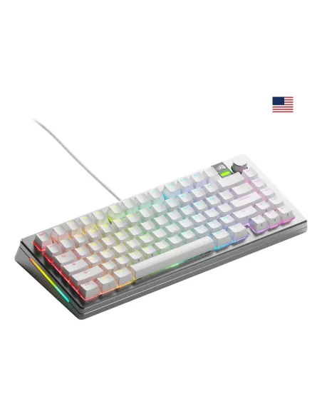 Glorious Gaming GMMK 3 PRO 75% Prebuilt tastiera USB QWERTY Inglese US Argento