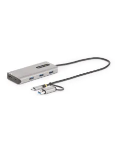 StarTech.com Adattatore multiporta USB-C con dongle USB-C a USB-A, doppio HDMI (4K30Hz 1080p60Hz), Hub USB-A 5Gbps a 3 porte,