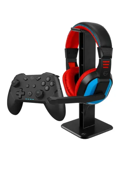 EgoGear SBP30-NS-BK periferica di gioco Nero, Blu, Rosso Bluetooth Gamepad + cuffie Digitale Nintendo Switch OLED, PC,