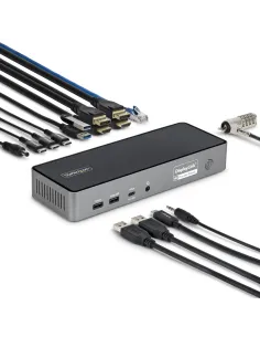 StarTech.com Adattatore Multiporta USB-C per Tre Monitor, Docking Station HDMI o DisplayPort 4K60Hz Mini Dock USB Type-C, PD