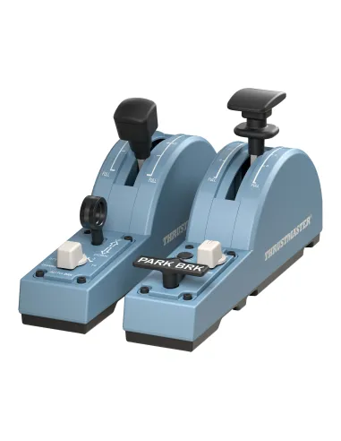 Thrustmaster TCA Quadrant Add-On Airbus Edition Blu Simulazione di Volo Analogico Digitale PC