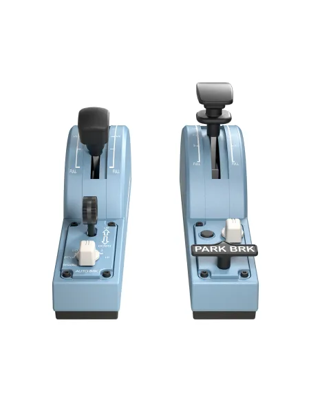 Thrustmaster TCA Quadrant Add-On Airbus Edition Blu Simulazione di Volo Analogico Digitale PC