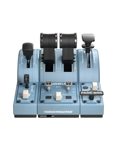 Thrustmaster TCA Quadrant Add-On Airbus Edition Blu Simulazione di Volo Analogico Digitale PC