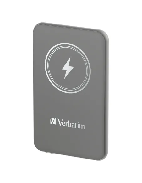 Verbatim Charge 'n' Go Polimeri di litio (LiPo) 5000 mAh Carica wireless Grigio