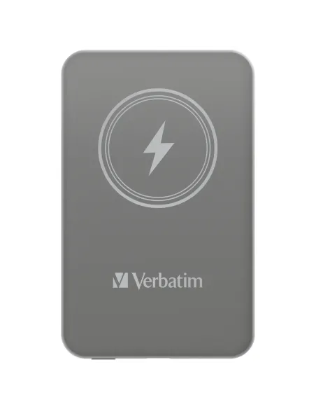 Verbatim Charge 'n' Go Polimeri di litio (LiPo) 5000 mAh Carica wireless Grigio