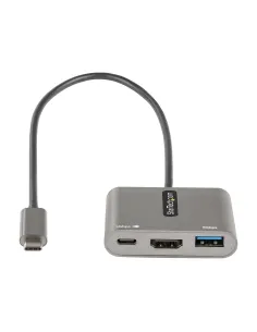 StarTech.com Adattatore multiporta USB C - USB-C a HDMI 4K - 100W PD Pass-Through - Hub USB 3.0 5Gbps (1xType-C 1xA) - Mini 2