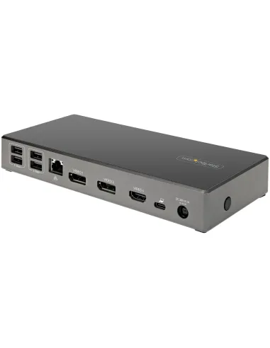 StarTech.com Dock USB type C - Docking station USB C con triplo monitor 4K - Power Delivery 100W - DP 1.4 Alt Mode & DSC, 2x