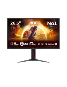AOC G4 Q27G4ZD Monitor PC 67,3 cm (26.5") 2560 x 1440 Pixel Quad HD QD-OLED Nero, Rosso