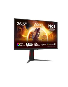 AOC G4 Q27G4ZD Monitor PC 67,3 cm (26.5") 2560 x 1440 Pixel Quad HD QD-OLED Nero, Rosso 2