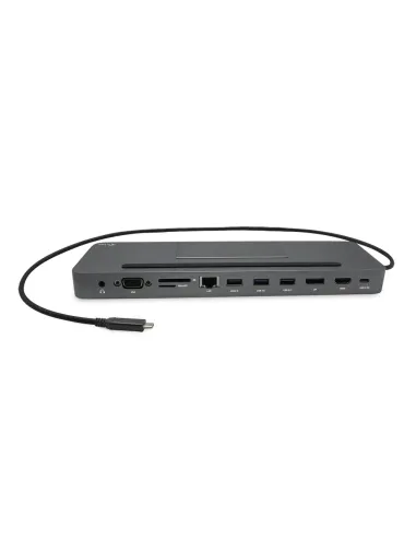 i-tec Metal SB-C Ergonomic 4K 3x Display Docking Station with Power Delivery 85 W + Universal Charger 100 W