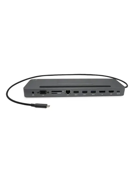 i-tec Metal SB-C Ergonomic 4K 3x Display Docking Station with Power Delivery 85 W + Universal Charger 100 W