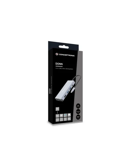 Conceptronic DONN20G Cablato USB 3.2 Gen 1 (3.1 Gen 1) Type-C Grigio
