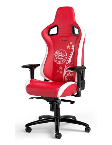 noblechairs EPIC Sedia da gaming per PC Seduta imbottita Rosso, Bianco