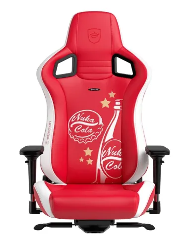 noblechairs EPIC Sedia da gaming per PC Seduta imbottita Rosso, Bianco