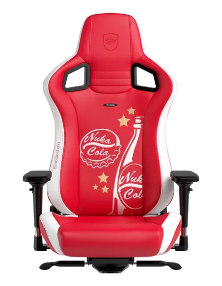 noblechairs EPIC Sedia da gaming per PC Seduta imbottita Rosso, Bianco
