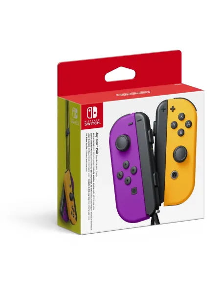 Nintendo Joy-Con Nero, Arancione, Viola Bluetooth Gamepad Analogico Digitale Nintendo Switch