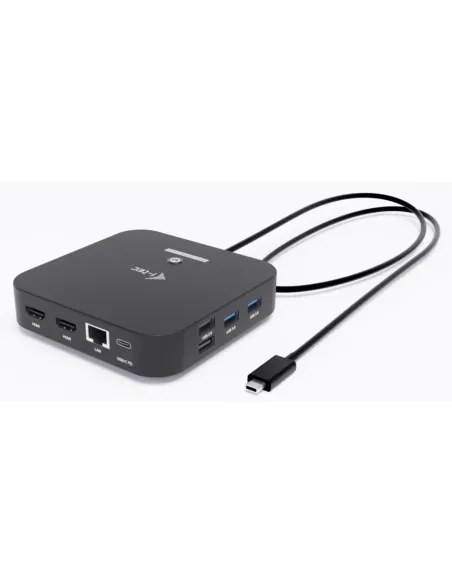 i-tec USB-C Dual HDMI Docking Station with Power Delivery 100 W + Universal Charger 100W