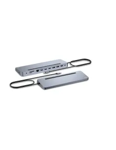 i-tec USB-C Metal Ergonomic 3x 4K Display Docking Station with Power Delivery 100 W + Universal Charger 100 W 2