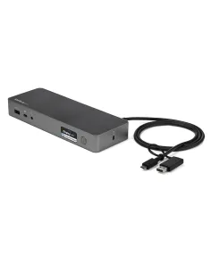 StarTech.com Docking station USB-C e USB-A - Docking station universale per portatili, doppio 4K DP e HDMI, 60W PD,