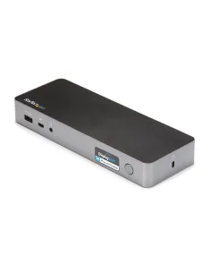 StarTech.com Docking station USB-C e USB-A - Docking station universale per portatili, doppio 4K DP e HDMI, 60W PD, 2