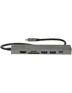StarTech.com Adattatore multiporta USB C - Da USB-C a HDMI 2.0 4K 60Hz, 100W Power Delivery Pass-through, slot SD MicroSD, Hub 2