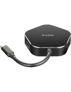 D-Link DUB-M420 replicatore di porte e docking station per laptop Cablato Thunderbolt 3 Alluminio, Nero