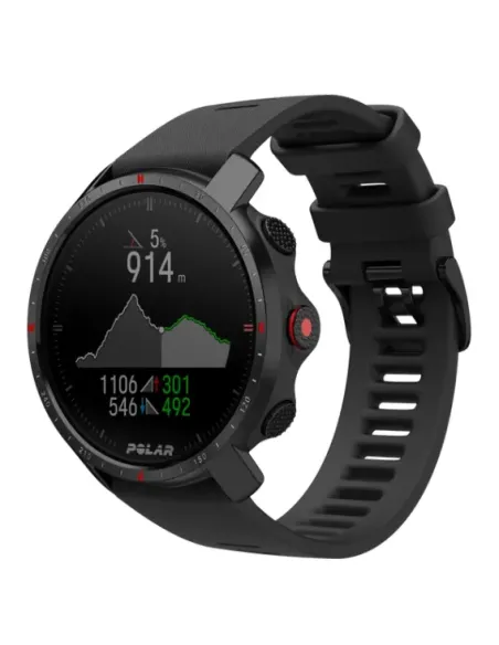 Polar Grit X Pro Titan 3,05 cm (1.2") MIP 47 mm Digitale 240 x 240 Pixel Touch screen Nero GPS (satellitare)