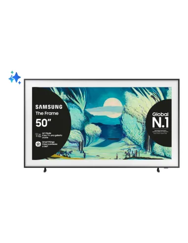 Samsung The Frame AI TV 50" QE50LS03FAUXZT 4K, Processore NQ4 AI Gen2, 4K AI Upscaling, Art Mode, Matte Display, Quantum HDR,