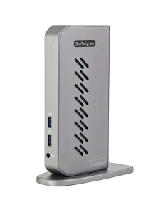 StarTech.com USB-C USB-A Dock - Docking station USB C dual monitor DisplayPort e HDMI 4K 60Hz con Ethernet - Adattatore