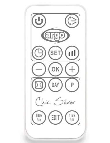 Argoclima Chic silver Interno Argento Riscaldatore ambiente elettrico con ventilatore
