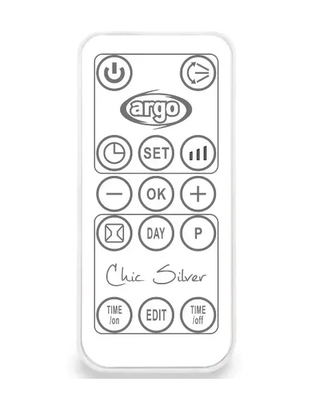 Argoclima Chic silver Interno Argento Riscaldatore ambiente elettrico con ventilatore