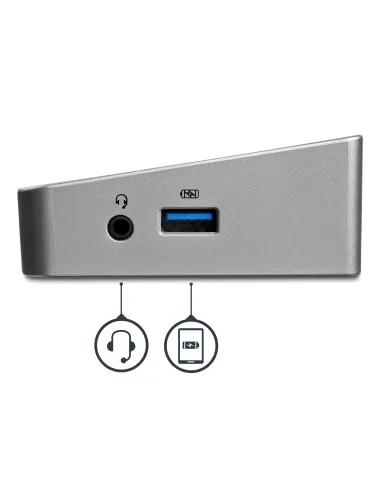 StarTech.com Docking station USB 3.0 a tre monitor - 1x HDMI - 2x DisplayPort - Dock portatile con Hub USB integrata a 5 porte