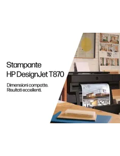 HP Designjet Stampante T870 da 24” 2