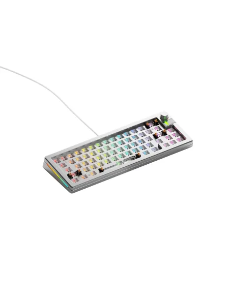 Glorious Gaming GMMK 3 PRO 65% Barebones tastiera USB No Argento