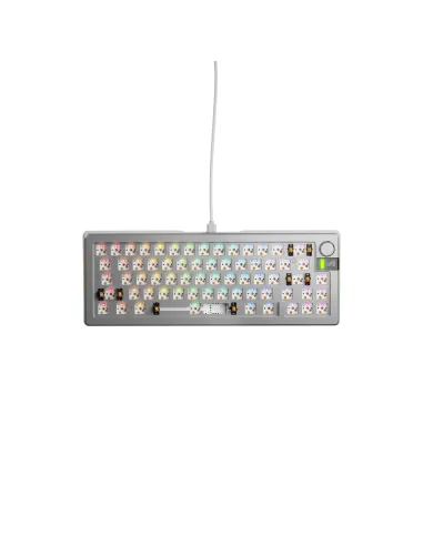 Glorious Gaming GMMK 3 PRO 65% Barebones tastiera USB No Argento