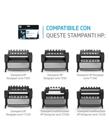 HP Cartuccia inchiostro magenta DesignJet 727, 300 ml