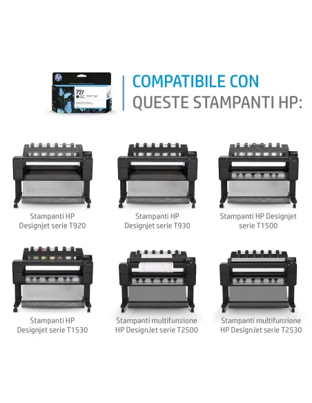 HP Cartuccia inchiostro magenta DesignJet 727, 300 ml