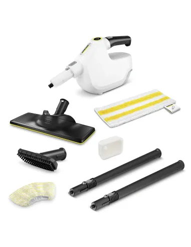 Kärcher SC 1 Multi & Up Pulitore a vapore portatile 0,2 L 1300 W Nero, Giallo