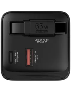 Verbatim GaN Charger 65W Universale Nero AC Ricarica rapida Interno 2