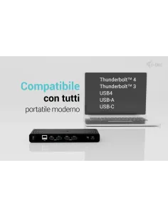 i-tec Universal Dual 4K Display Docking Station + Power Delivery 85W 2