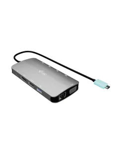 i-tec USB-C Metal Nano 3x Display (DP, HDMI and VGA) Docking Station + Power Delivery 100 W